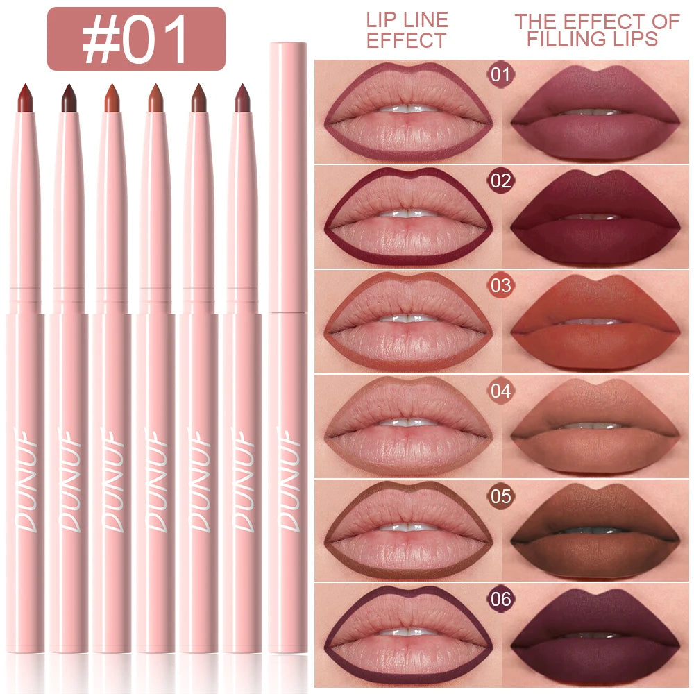 Waterproof Precision Lip Liner Kit – 6 Colors