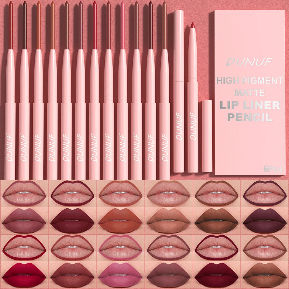 Waterproof Precision Lip Liner Kit – 6 Colors